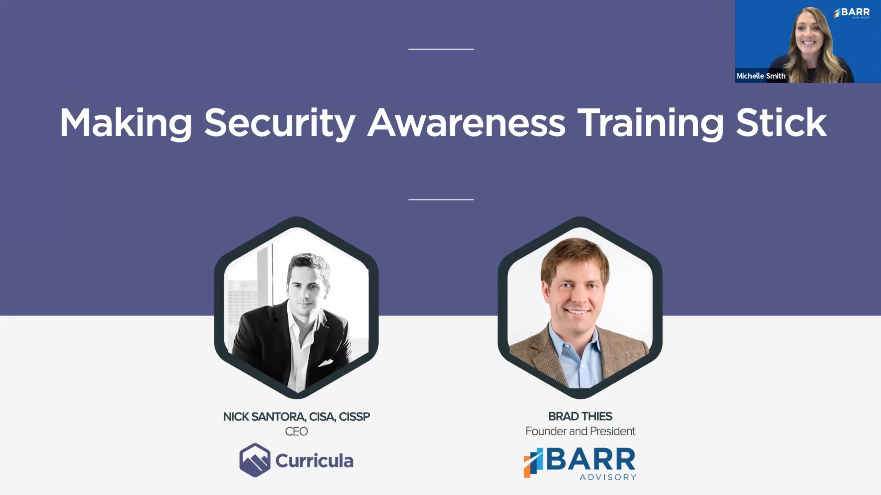 Featured Image for Making Security Awareness Training Stick Webinar