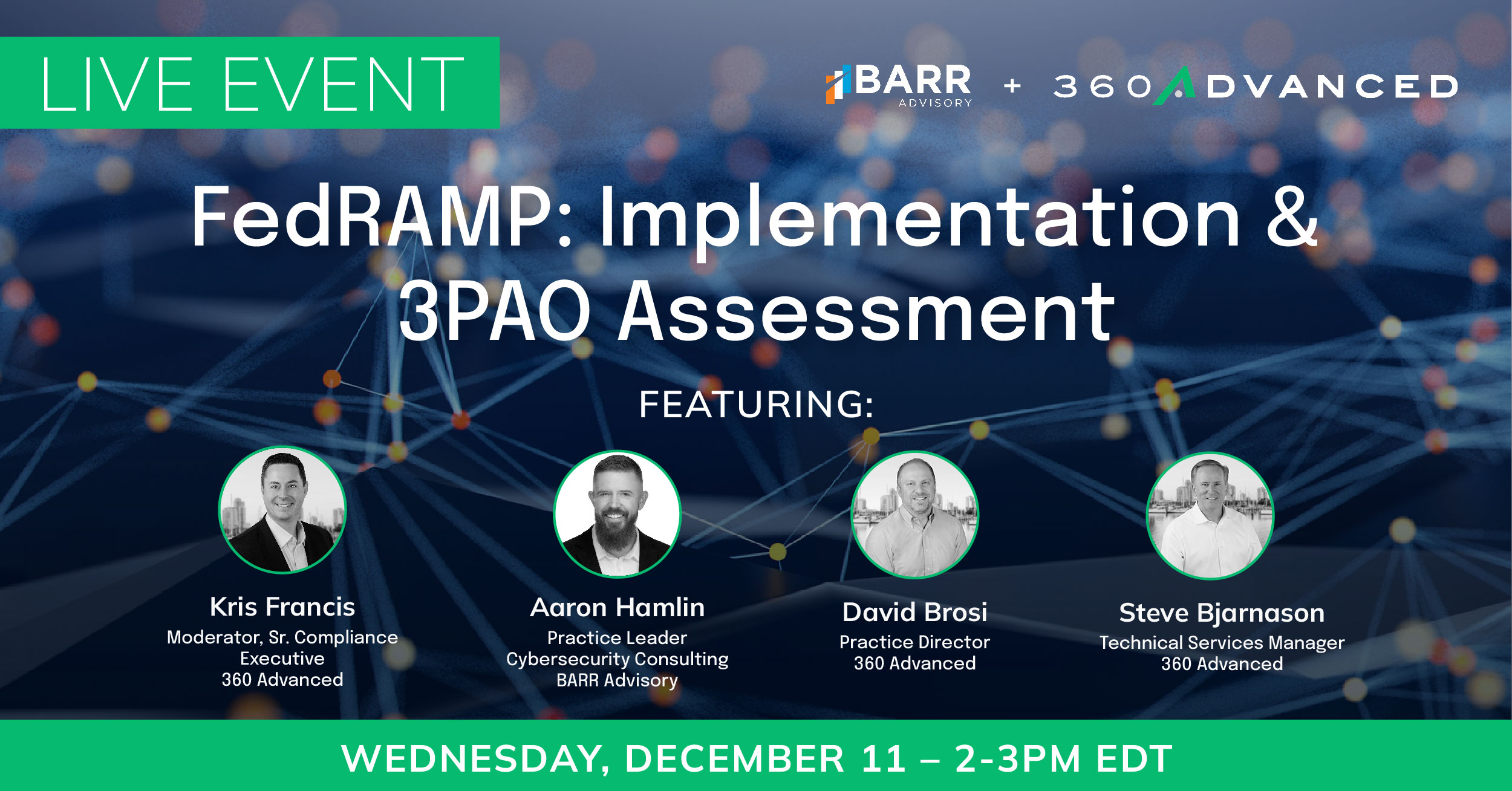 BARR and 360 Advanced FedRAMP Webinar Featured Image